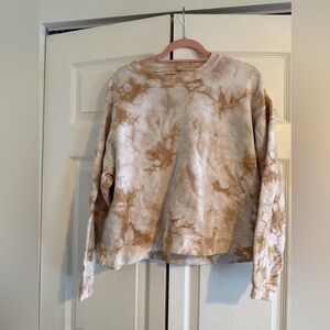 Madewell Women's Tie-Dye (Re)sourced Cotton Swing Sweatshirt Brown Ivory